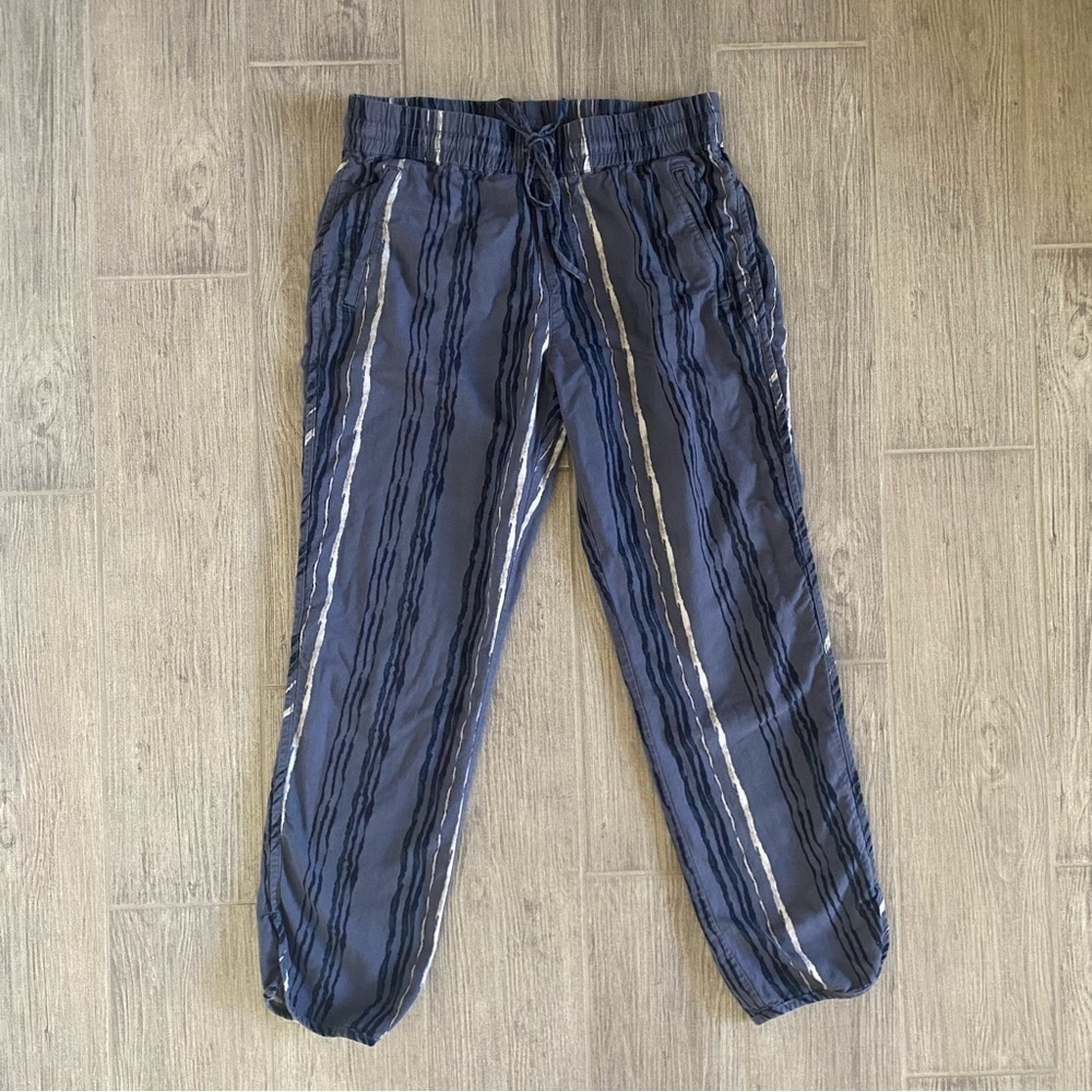 CASLON Casual Blue and White Striped Drawstring Waist Pants Size XS - Picture 7 of 12